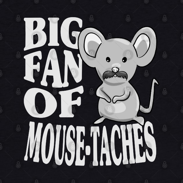 Funny Mouse With Moustache by Scrabbly Doodles